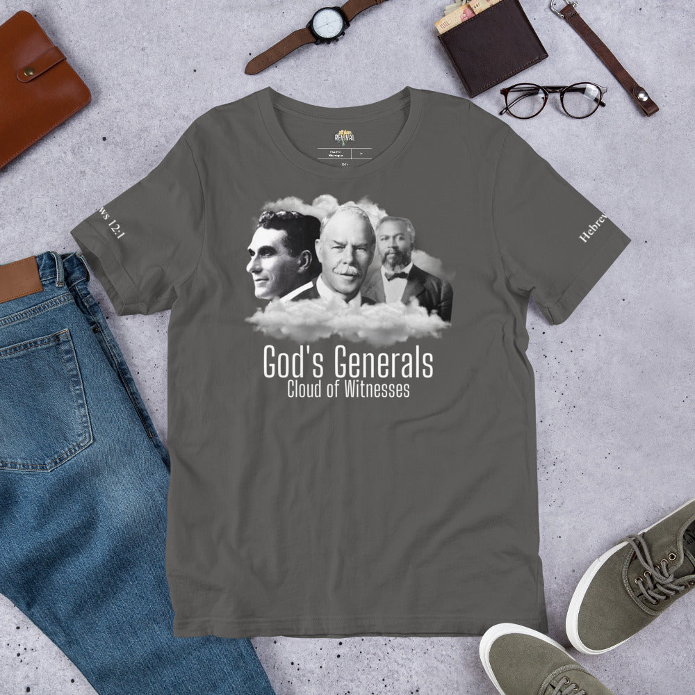God's Generals Tshirt - Smith Wigglesworth, John G Lake, William Seymour