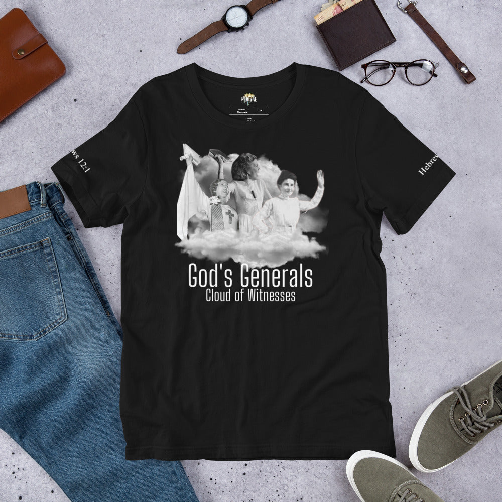 God's Generals Tshirt - Kathryn Kuhlman, Aimee Semple McPherson, Maria Woodworth-Etter