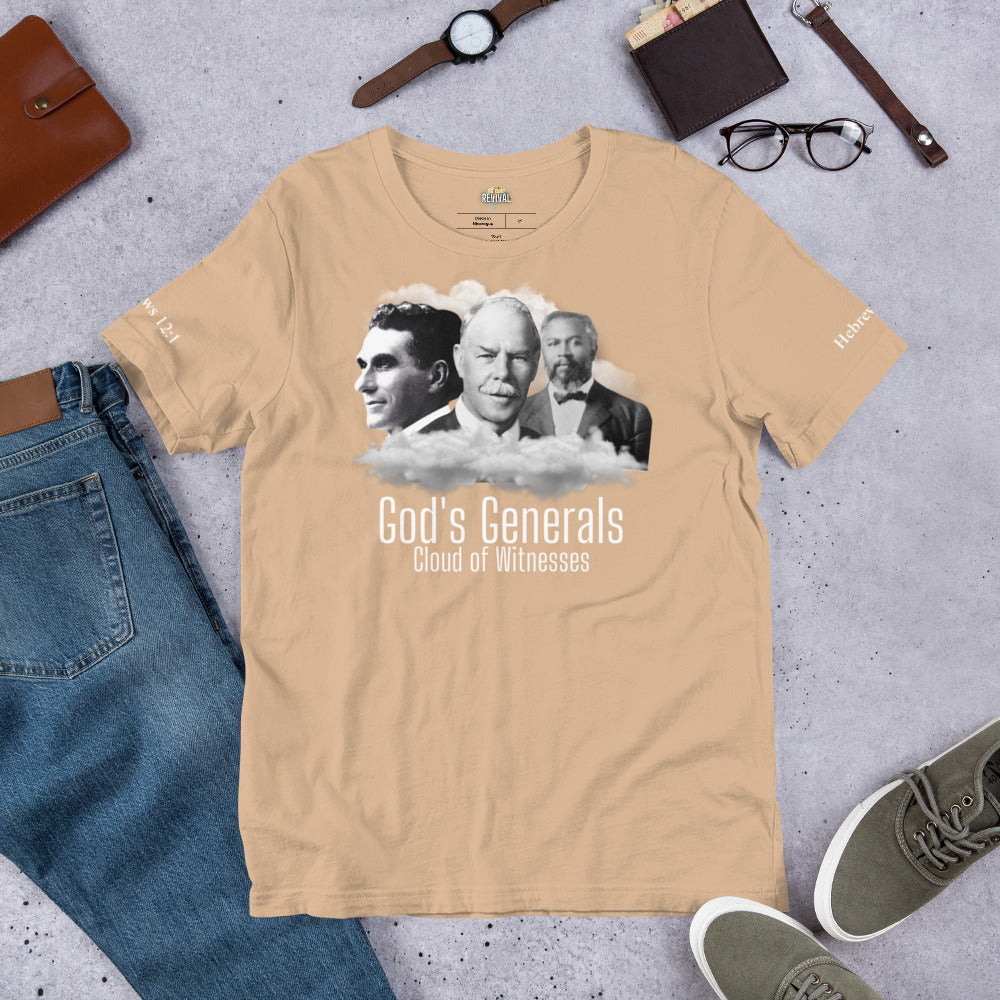 God's Generals Tshirt - Smith Wigglesworth, John G Lake, William Seymour